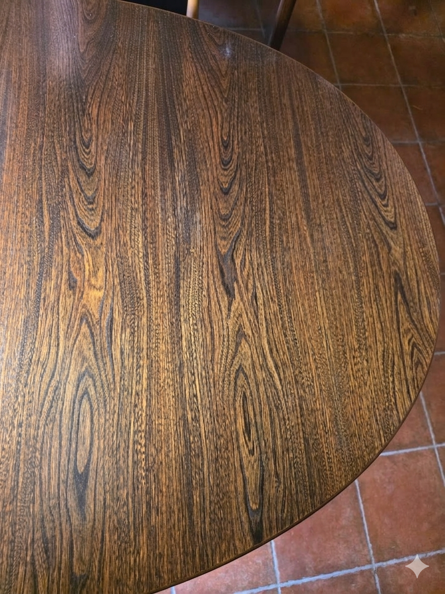 Table Baumann extensible en chêne des années 60