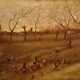Paysage bucolique peinture italienne du 20e siècle