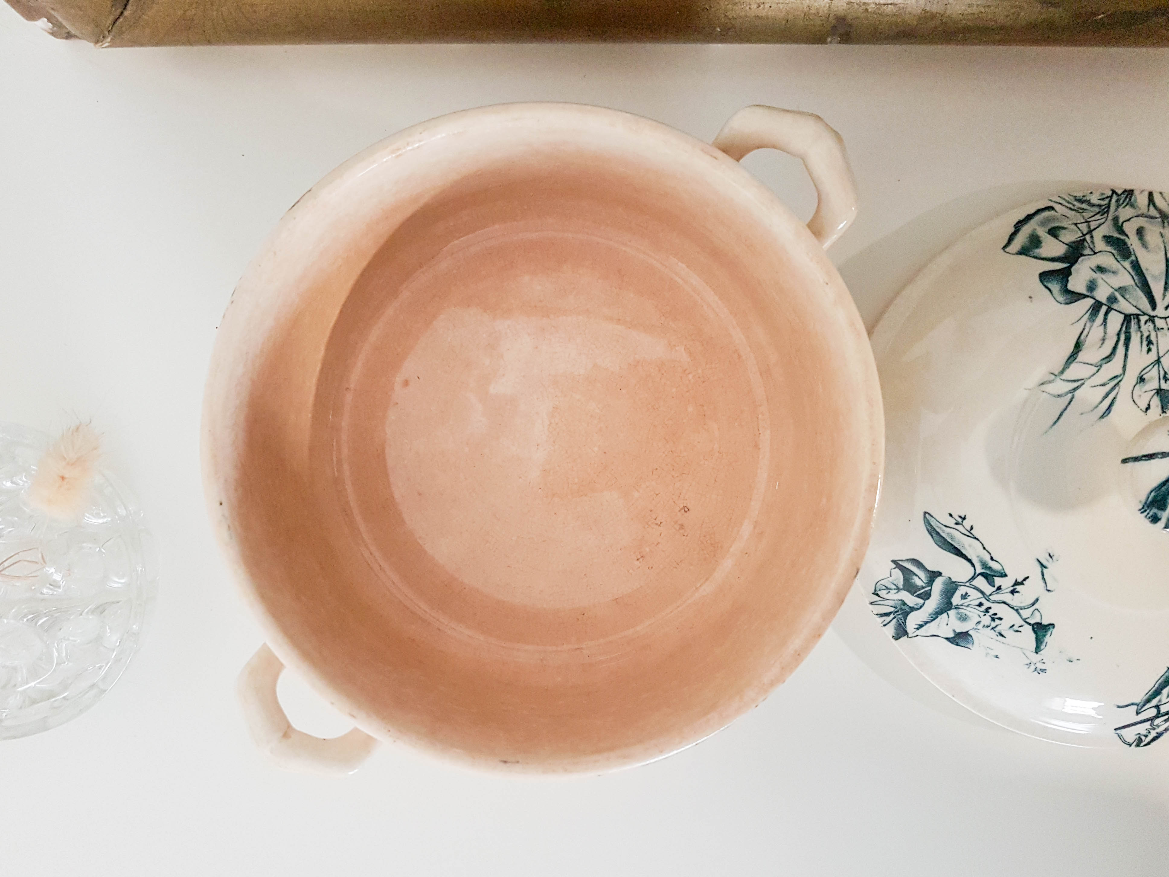 Ancient terrine in earthenware