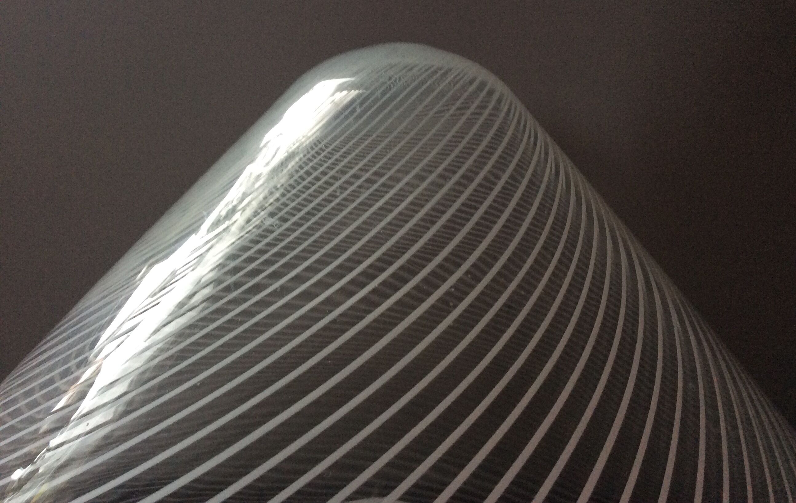 Venini conical ceiling light in vintage Murano blown glass from the 60s and 70s