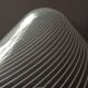 Venini conical ceiling light in vintage Murano blown glass from the 60s and 70s