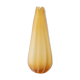 Grand vase en verre de Murano vintage, dégradé jaune-orange, italien des années 1960, forme sculpturale en goutte d'eau.
