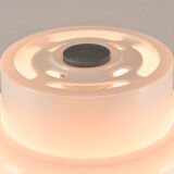 Codialpo Mid-Century Modern Black and White Lucite Seta Table Lamp, Spain, 1970