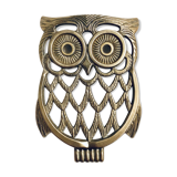 Under vintage brass dish owl