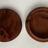 Bonbonnière ronde en bois