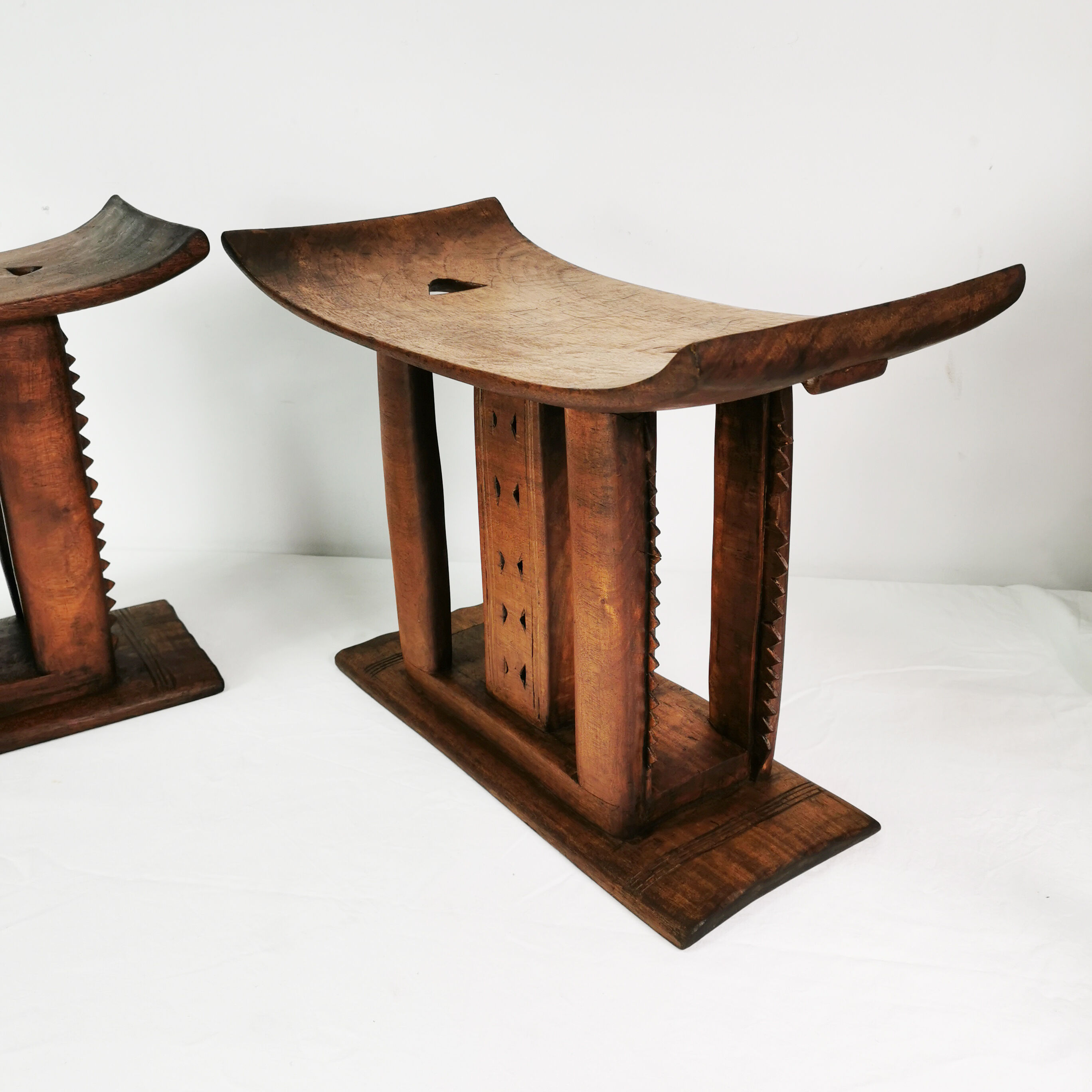 Ashanti-Akan Stools, Gahana, 1950s