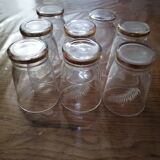 set of 8 vintage liqueur glasses