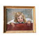 Portrait girl oil on canvas