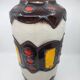 Vase West Germany in multicoloured ceramic Germany 1960