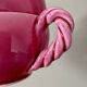 Set of 2 antique pink ceramic mugs