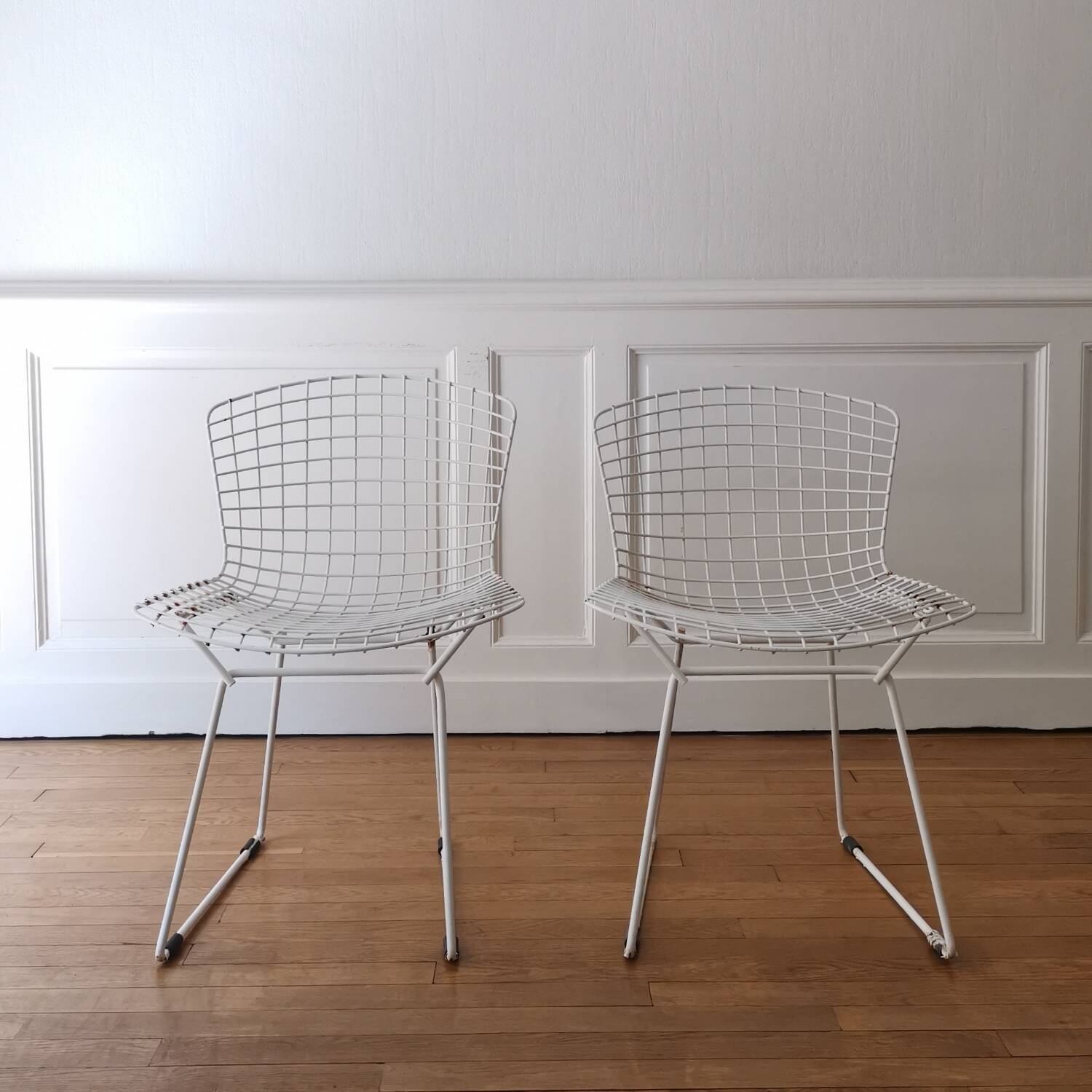Pair of Harry Bertoia chairs, Knoll, vintage