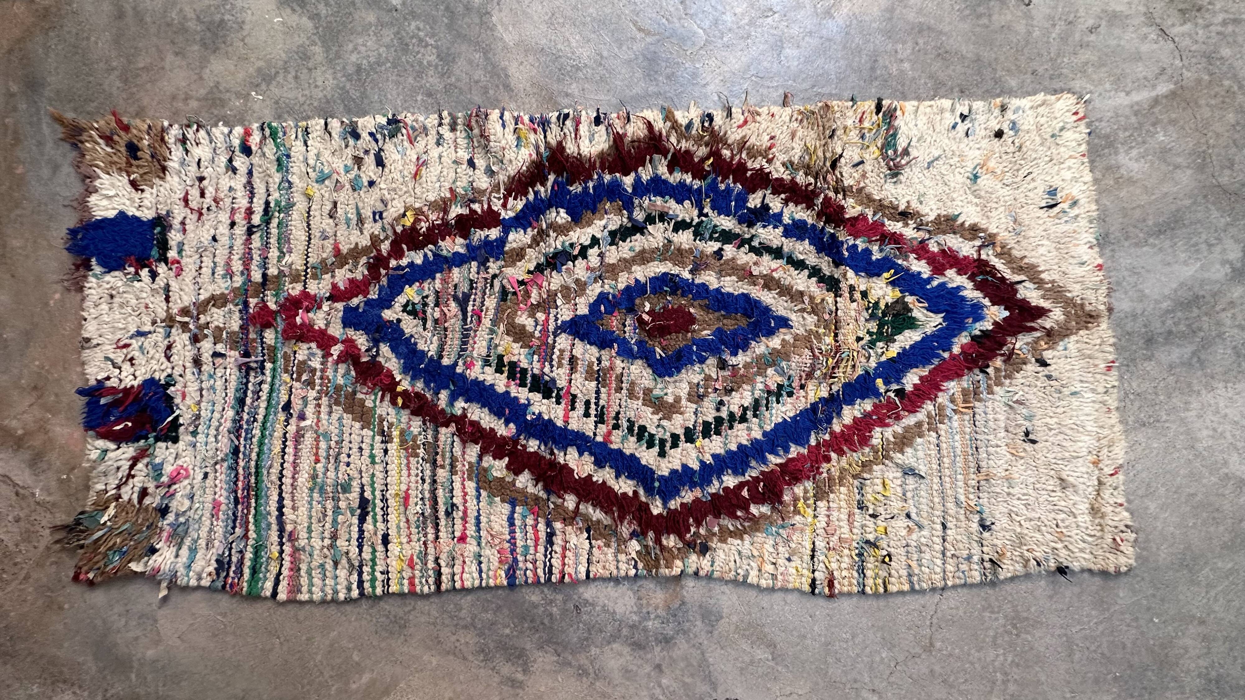 Azilal Colorful Moroccan Rug - 177 x 84 cm