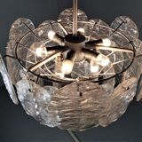 Kalmar candlestick with ice glass discs 1960's