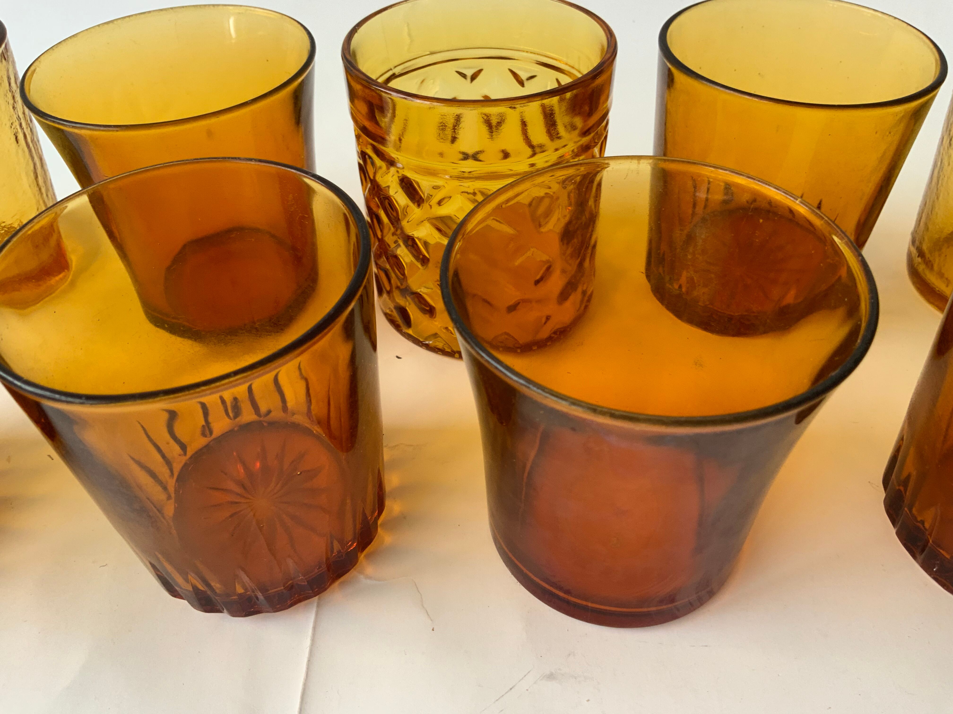 Unarthed amber glasses