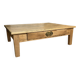 Table basse de ferme bois massif Augusta