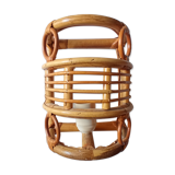 Vintage bamboo wall lamp