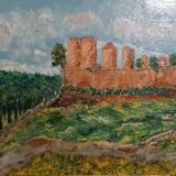 Oil on canvas signed-illustration