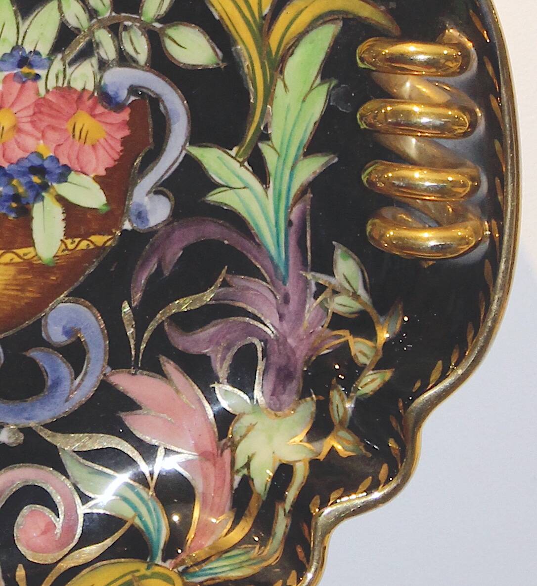 Old H.BECQUET decorative dish