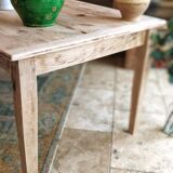 Farmhouse table in solid oak and pine, raw, washed, 212x93