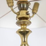 Lampadaire de style Restauration en bronze à deux patines. Circa 1900.