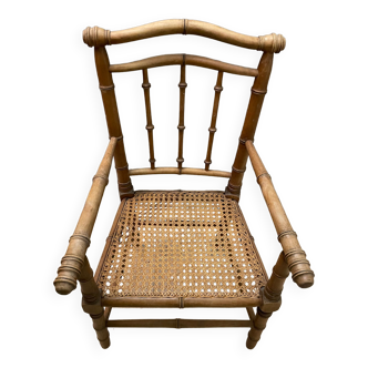 Petit fauteuil pour enfant cannée