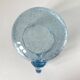 Large Biot tankard forming a vase with a handle in ice blue bubbled glass