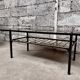 Table noir basse Formica noir vintage design