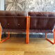 Duo de fauteuils tubulaires 1970