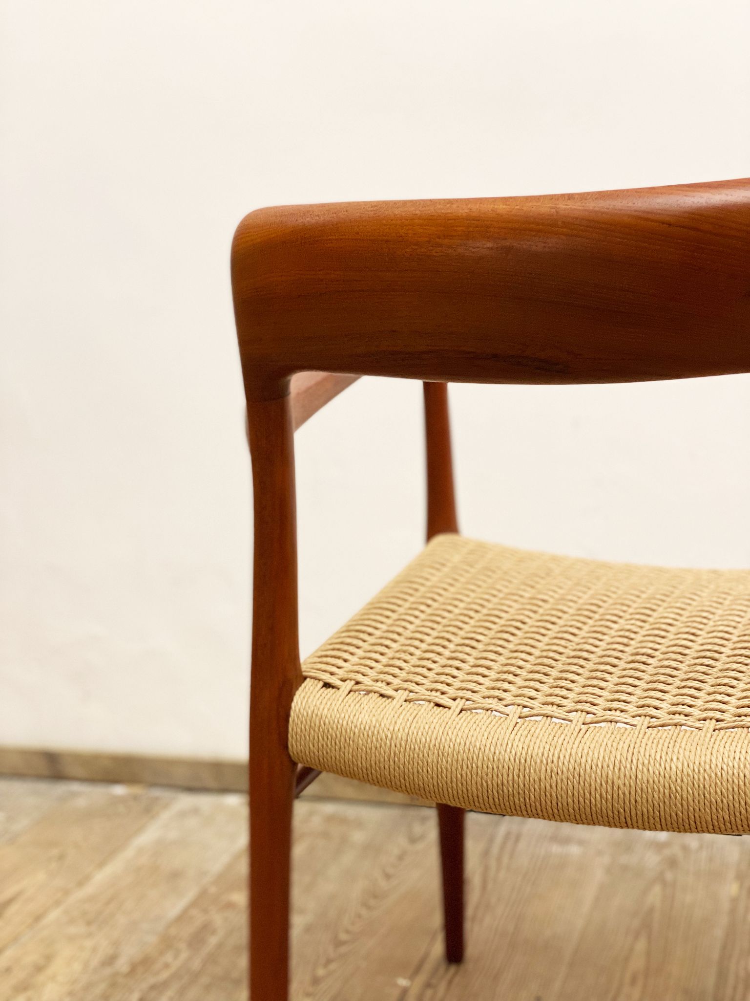 Mid century teak armrest chair by Niels O. Møller for J.L. Moller, Model 56, Denmark, 1950s
