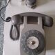 Telephone mural a cadran avec amplificateur