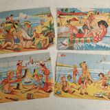 Set of wooden cubes "Beach holiday"