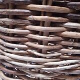 High basket 55cm round rattan old