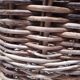 High basket 55cm round rattan old