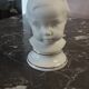 2 busts girl and boy - vintage porcelain biscuit
