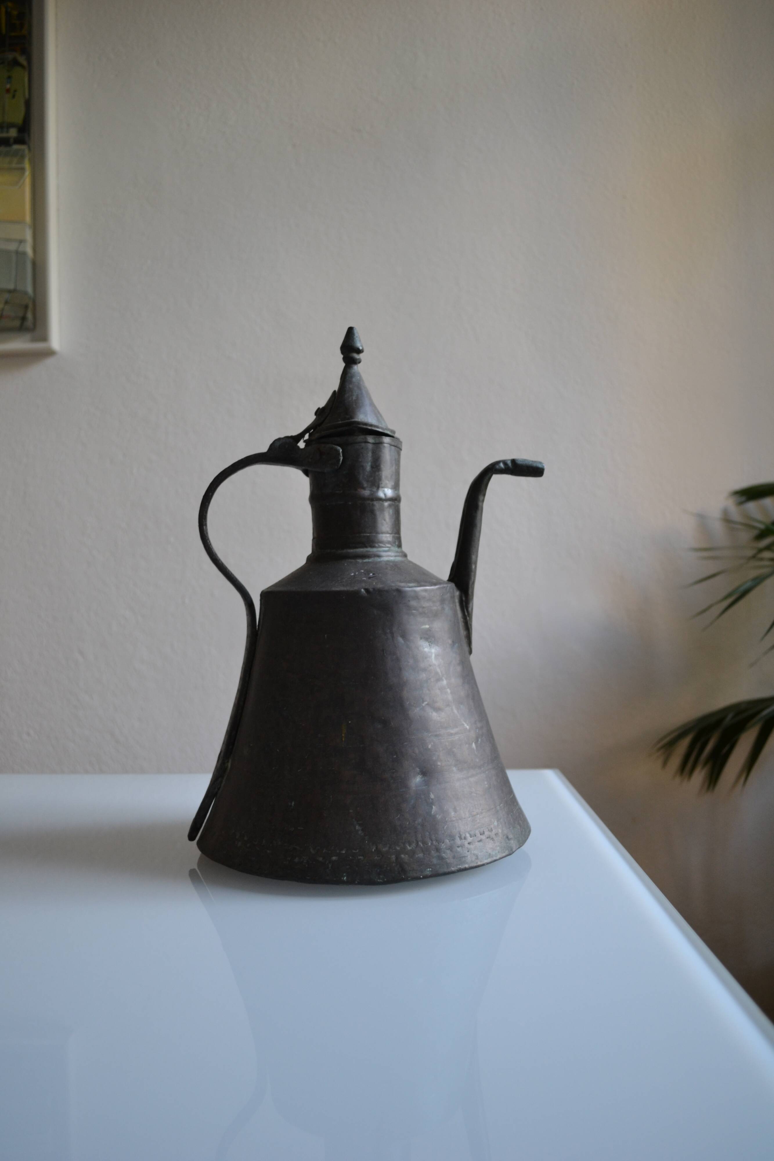 Ottoman copper jug Islamic Art 19th century