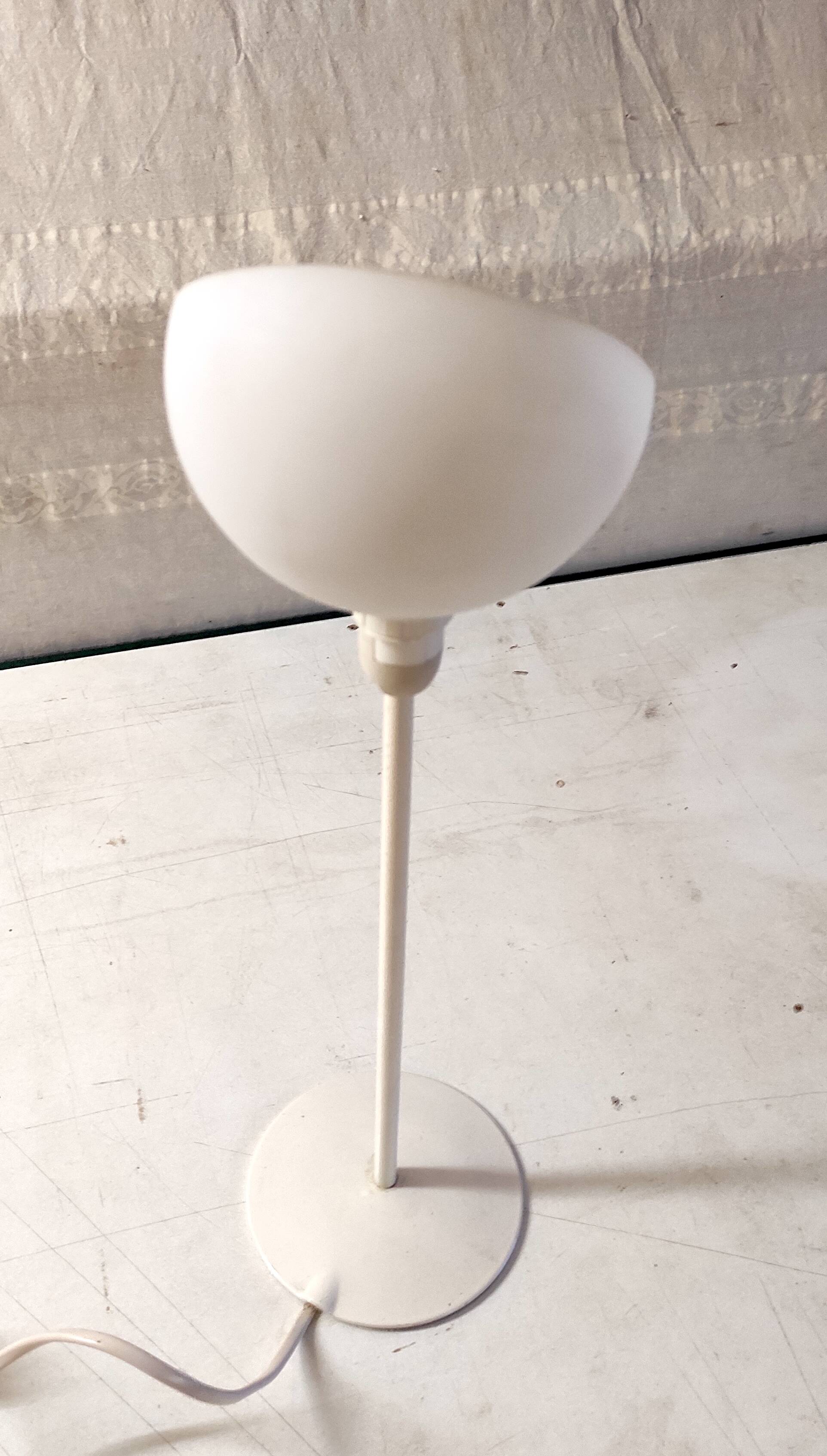 Opaline globe designer table lamp