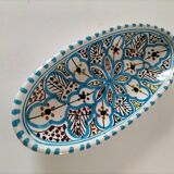 Moroccan glazed ceramic dish, Safi craftsmanship style
