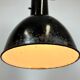 Rusty Industrial Bauhaus Black Enamel Pendant Lamp, 1930s