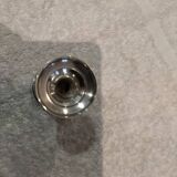 Silver egg cup 950, Art Deco style, triangular frieze, silversmith Tirbour