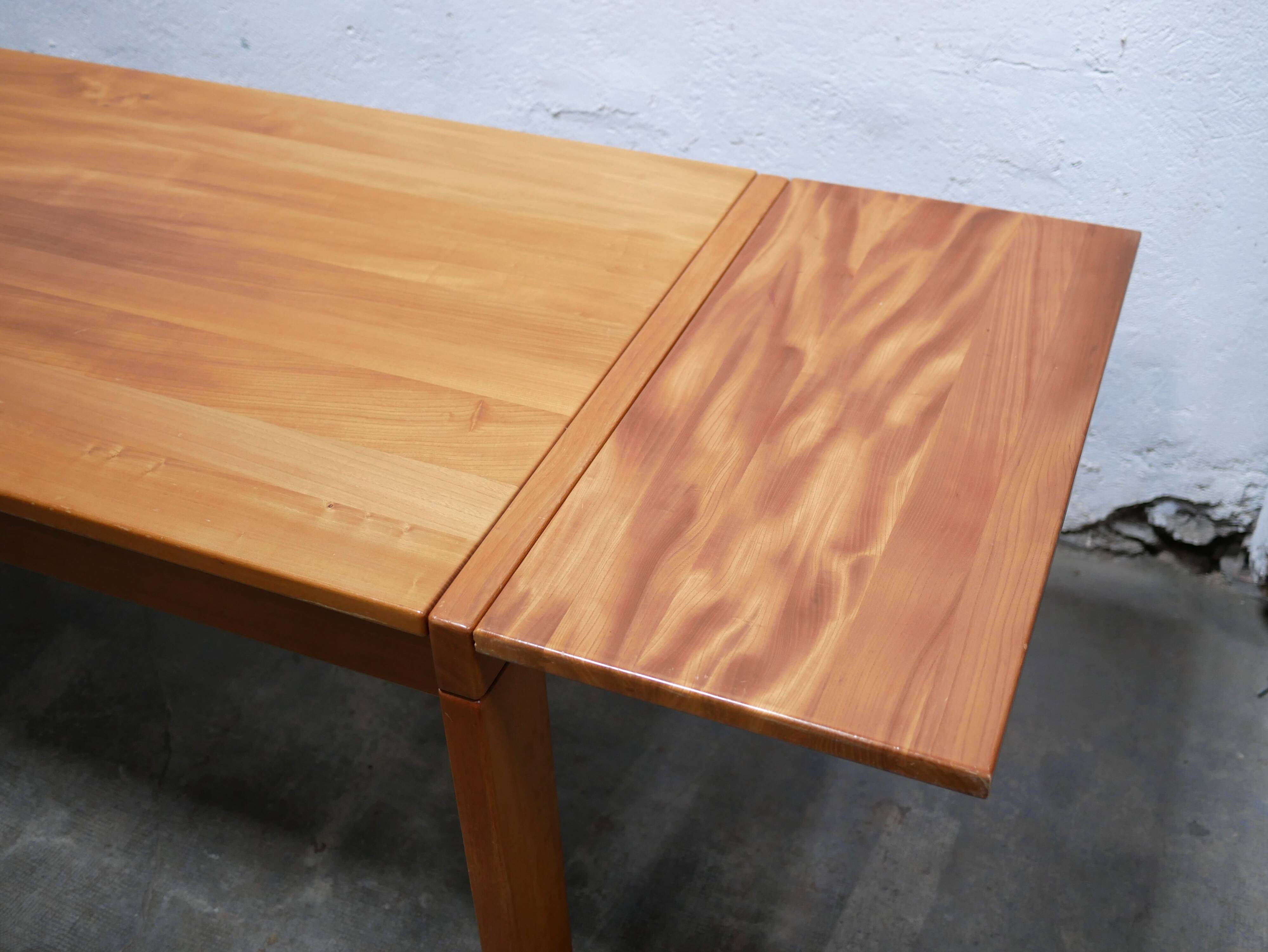 Vintage elm dining table by Maison Regain