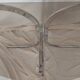 Console murale vintage 1970's verre et chrome