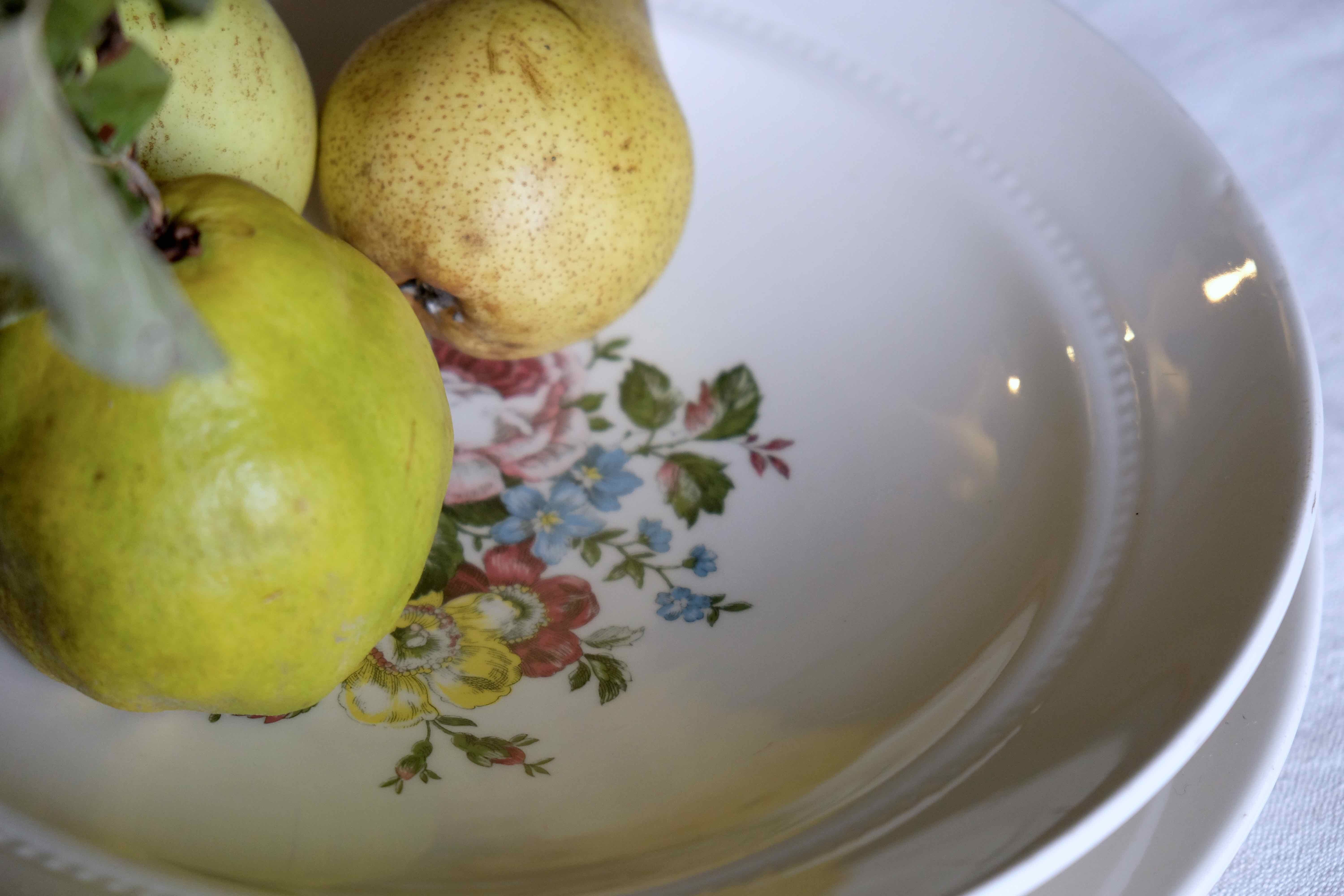 Flat faience of Lunéville China Keller & Guerin 1889 "Chaillot of Vercor" decoration in engraving enhanced drawing flowers