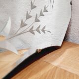 Beveled and chiseled art deco mirror