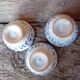 Petits bols faïence bleue et blanche