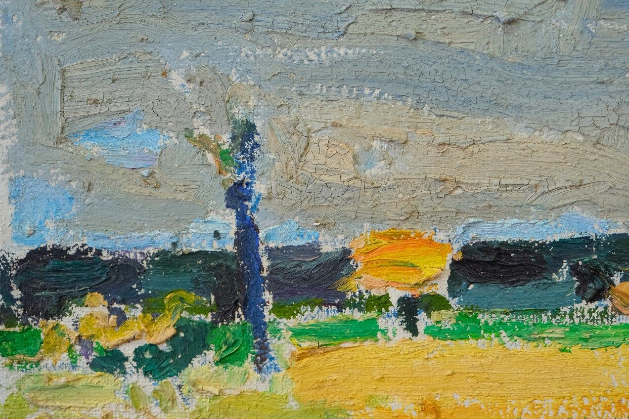 Karl Hall (1919-2011), Swedish Modern Painting, 1960s, Oil on Canvas, Framed