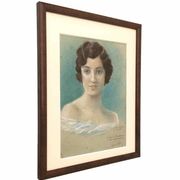 Portrait hommage de 1942 au pastel
