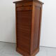 Vintage oak filing cabinet with roller shutter