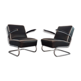Pair of Bauhaus armchairs by Slezàk, K29 model, Gispen-Thonet 1932 design