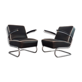 Paire de fauteuils Bauhaus par Slezàk, modèle K29, design Gispen-Thonet 1932