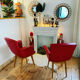 Paire de fauteuils cocktail des années 50